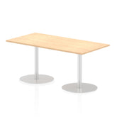 Dynamic Italia 1600 x 800mm Poseur Rectangular Table Maple Top 725mm High Leg ITL0289 DD